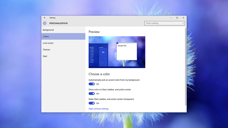 Illustration for article titled How To Make Windows 10 Change Color to Match Your Desktop Wallpaper